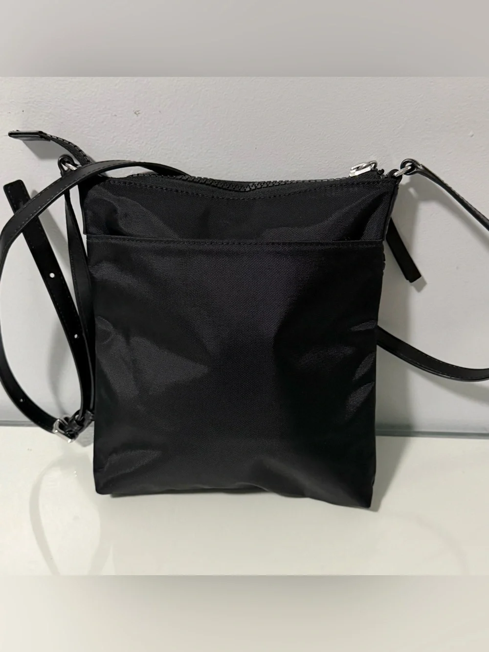 Marc Jacobs Black Nylon Logo Patch Shoulder Bag new no tags